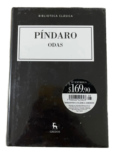 Odas, Píndaro, Biblioteca Clasica Gredos (Usado)