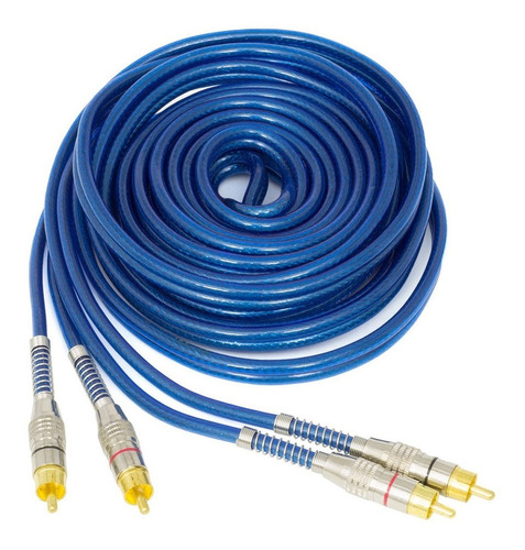 Cabo Rca 5 Metros Dupla Blindagem Cobre 5m Blindado 5mm