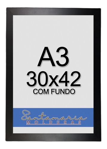Kit 10 Molduras A3 Quadro Foto Painel Decoração Com Fundo
