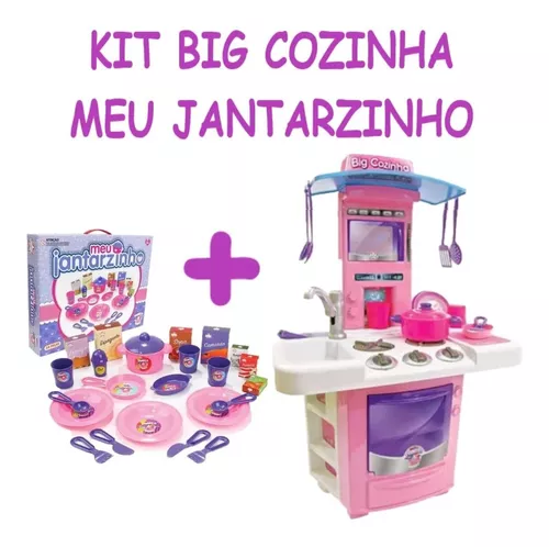 Kit Barbie Cozinha Mestre Cuca Luva + Touca + Avental Jogo Cor