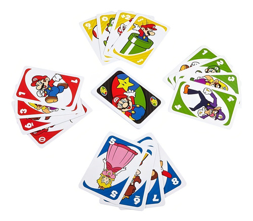 Juego De Cartas Uno Mario Mattel