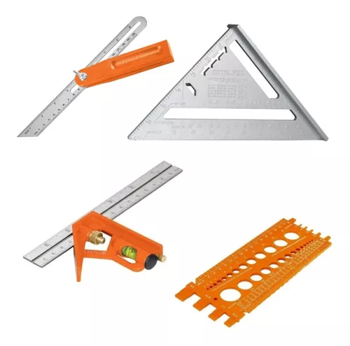 Kit Escuadra Rapida De Aluminio Para Carpintero Triangular