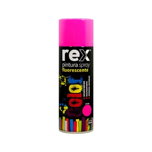 Pintura Aerosol Spray Fluorescente Secado Rápido Rex