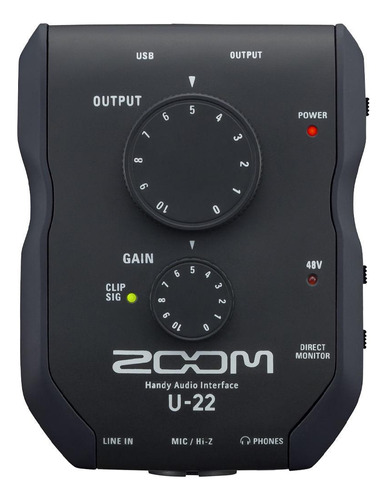 Interface De Audio Zoom U-22 Usb Ultra Portátil