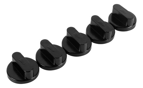 Botão De Fogão A Gás, 5 Peças, Novo Fogão Universal Preto, F