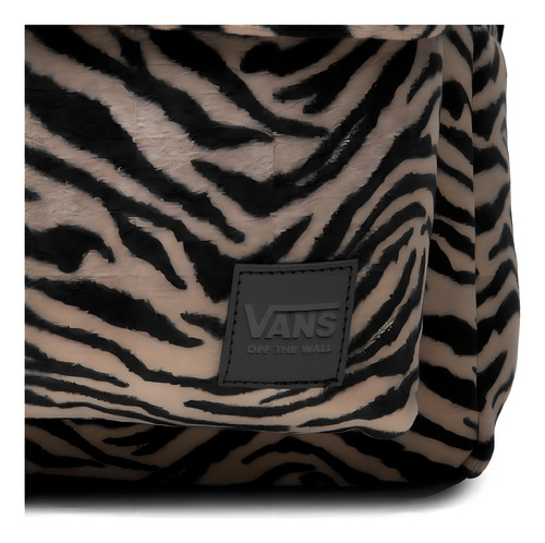 Mochila Vans Deana Animal Print Felpa Mochila, cor marrom claro