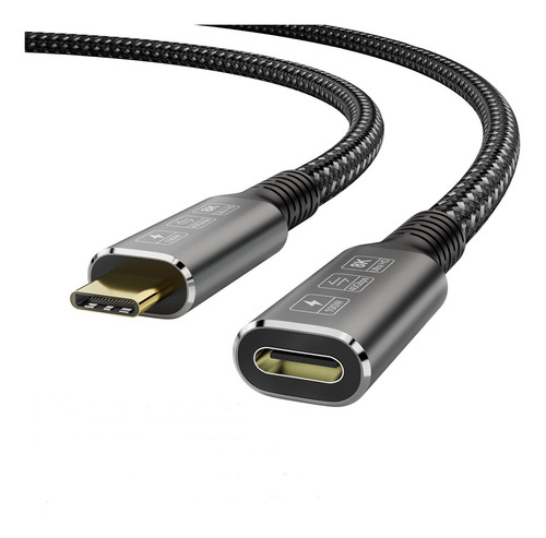 Yiwentec Cable Usb4 8k 0.8m Thunderbolt 4 Compatible Con Usb