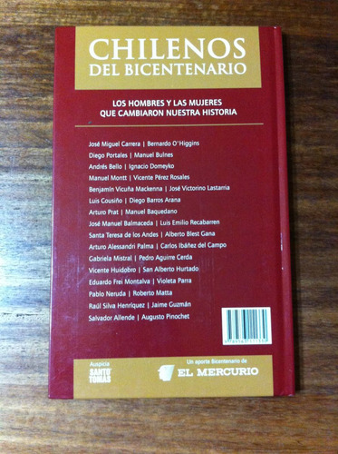 Chilenos Del Bicentenario E. Frei Montalva Violeta Parra (Usado)