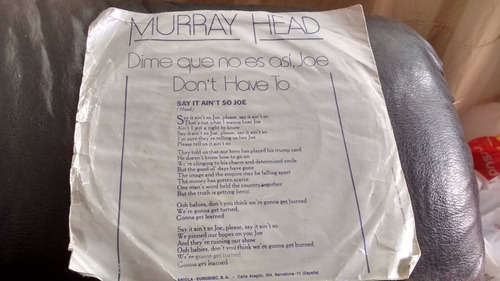 Vinilo Single De Murray Head -dime Que No Es Asi ,joe ( C52 (Usado)
