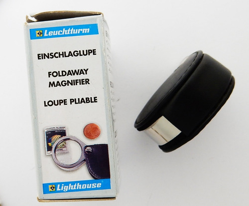 Lupa Lighthouse X5 Plegable Funda Cuero, Aro Metal Alemania