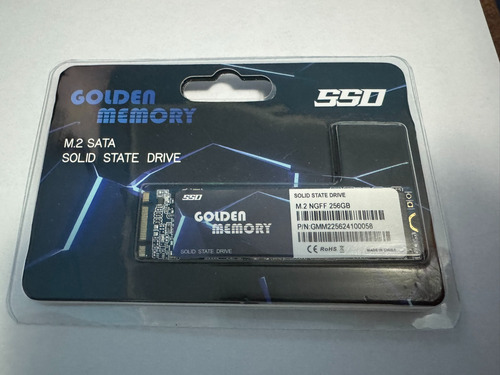 Disco Solido Golden Memory M.2 Ngff 256gb 2280 Sata Azul Oscuro