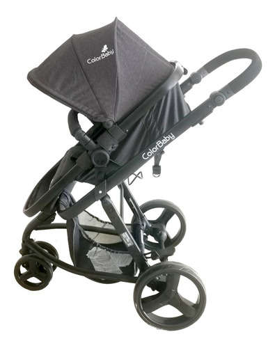 Imagem 2 de 8 de Carrinho De Bebê Europeu Berço Moises + Bebê Conforto Luxo