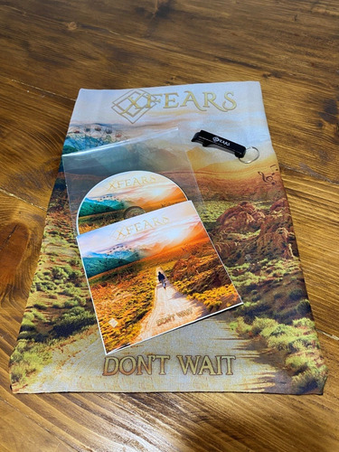 Camiseta De Rock Metal Xfears Don't Wait + Single E Chaveiro