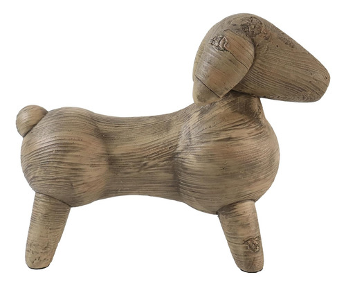 Estatua De Perro Decoración Rústica Escultura Bohemia Resina