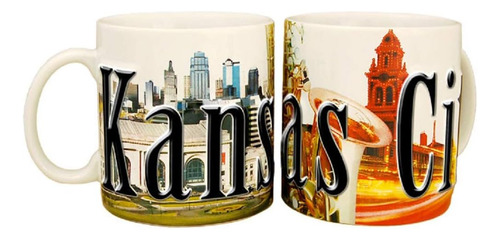 Americaware Smknc01 Kansas City Taza Con Relieve A Todo Colo