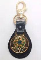 Comprar Kit Com 10 Chaveiros Brasão Da República Brasil Couro Metal