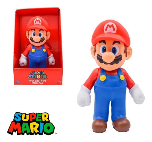 Super Mario Melhor Boneco Coleção + Caixa Personalizada