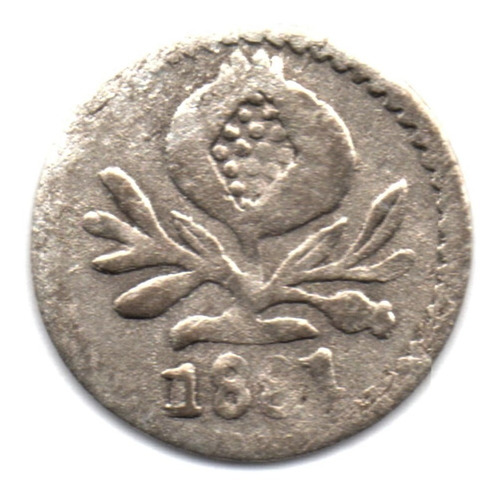 1 Cuarto De Décimo 1881 Popayán Plata