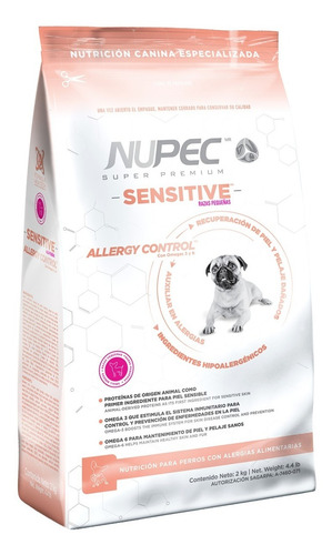 Alimento Nupec Sensitive Croquetas Perro Raza Pequeña 8kg