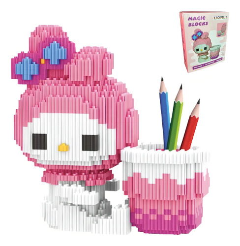 Kit Bloques Construcción Armables Melody Rompecabezas 3d Cantidad De Piezas 2257 Versión Del Personaje My Melody