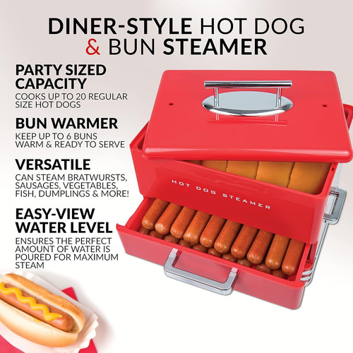 Maquina Para Perros Calientes Nostalgia Nhds206rd