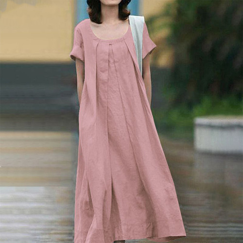 Slinga Casual De Algodón Y Lino Para Mujer, Con Temperamento