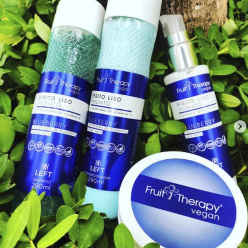 Shampoo Cond Leave Másc. Efeito Liso Imediato Blueberry Left