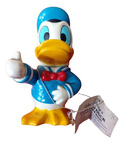 Antiguo Pato Donald  Duck Walt  Disney Character Bank.