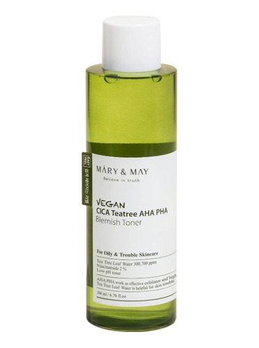 Mary&may Cica Tea Tree  - Tónico Piel Grasa Acneica