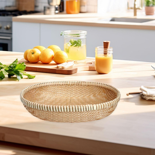 Cesta De Pan Castera De Frutas Flat Plana Oval, Ovalado A M