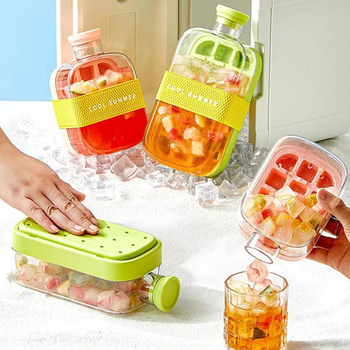 Para Botella De Agua 2 En 1 Para Cubitos De Hielo Sin