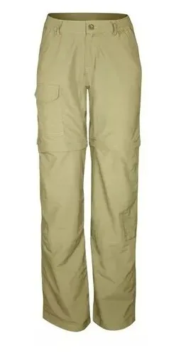 GENERICO Pantalon Trekking Mujer Secado Rapido Desmontable Verde