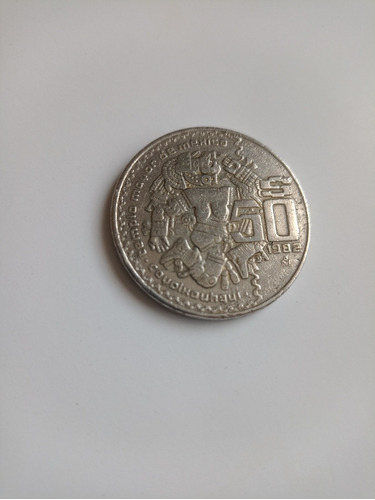 Moneda De 1982, 50 Pesos, Templo Mayor México, Coyolxauhqui