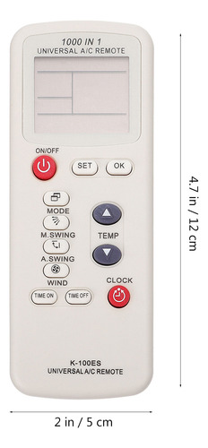 Controlador Remoto Universal Ac De Uso General De 1 Pieza Pa