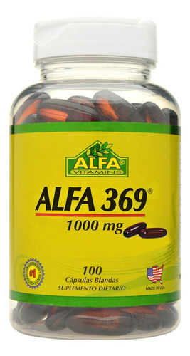 Alfa Vitamins Omega 369 X 100 Capsulas