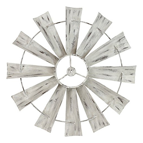 5100 Celeste Windmill Wall Decor, White