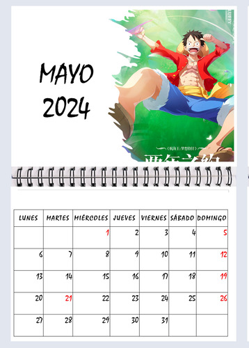 Calendario Colgante One Piece