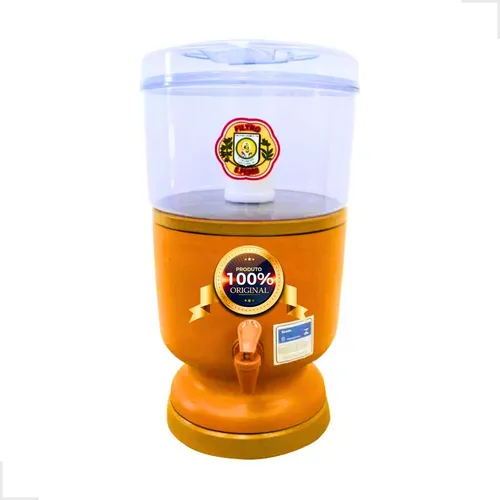 Filtro De Barro Com Acrilico 6 Litros Em Sua Capac. Total. Cor Marron