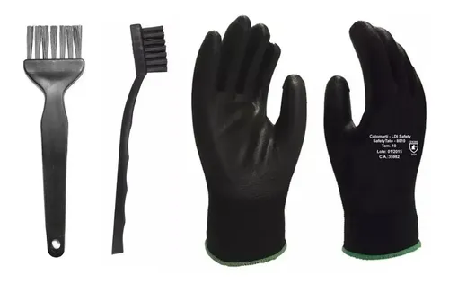 Kit Limpeza Anti Estático Esd Pincel Escova Luvas Pc Placa - R$ 36,99