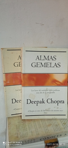 Libro Almas Gemelas. Deepak Chopra