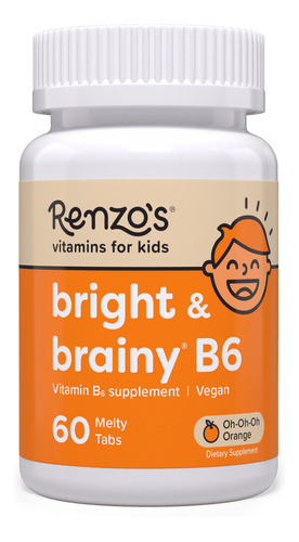 Vitamin B6 Bright & Brainy 60 Tabletas Renzo's Kids