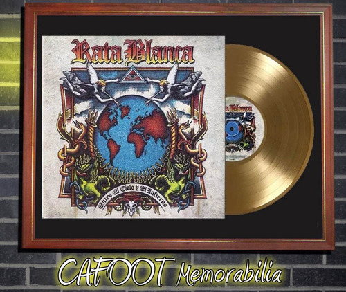 Rata Blanca Entre El Cielo Y El Infierno Tapa Lp Y Disco Oro
