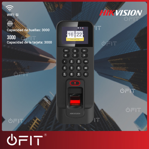 Imagen 3 de 10 de Reloj Control De Acceso Huella Digital Hikvision Lcd Wifi