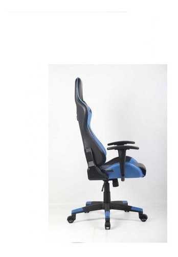 Imagen 6 de 10 de Silla Gamer Cabrera Tukasa Azul Con Negro Con Cojines Nueva