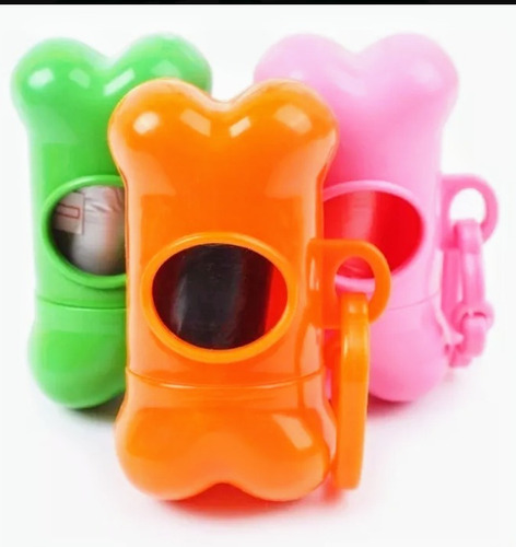 Porta Hueso De Bolsitas Recolectoras Para Perros + 1 Rollito