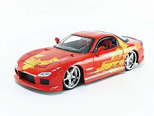 Jada Toys Fast & Furious 1:24 Orange Jls Mazda Rx-7 Die-cast