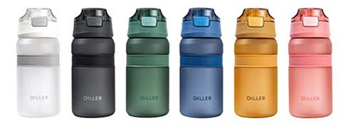 Diller Water Bottle With Straw, 18 Oz Bpa Free Plastic Water