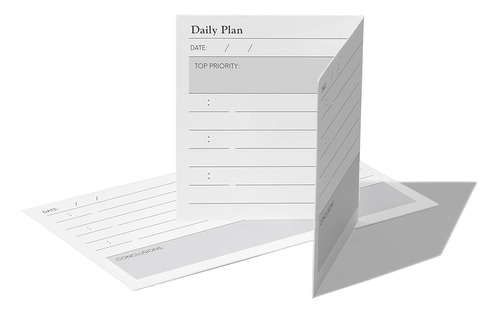 Tarjetas De Planificación Diaria, 50 Uds | Tarjetas De...