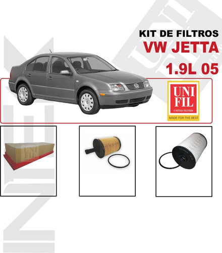 Kit De Filtros Vw Jetta 1.9l 2005