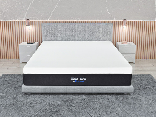 Colchón En Caja Individual Udream Memory Foam Modelo Sense